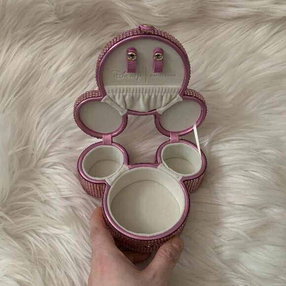 BAUBLE BAR X DISNEY Bejeweled Mickey Mouse Travel Jewelry Case in Pink - Picture 6 of 6